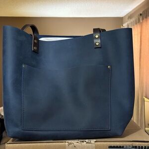 Portland Leather Goods Large Deep Water Classic Open Tote